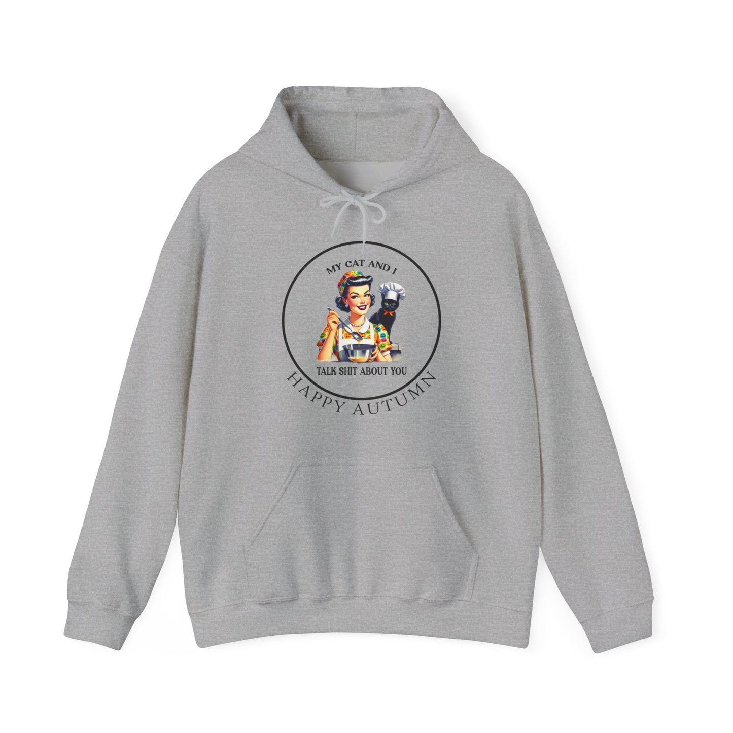 Hooded Sweatshirt - Unisex Heavy Blend™ - My Cat and I by Lynn Salem Creates
