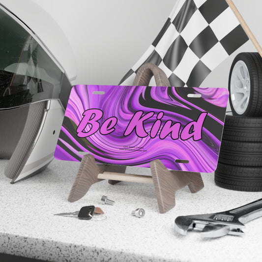 Custom Designed Vanity Plate - Be Kind by Lynn Salem Creates