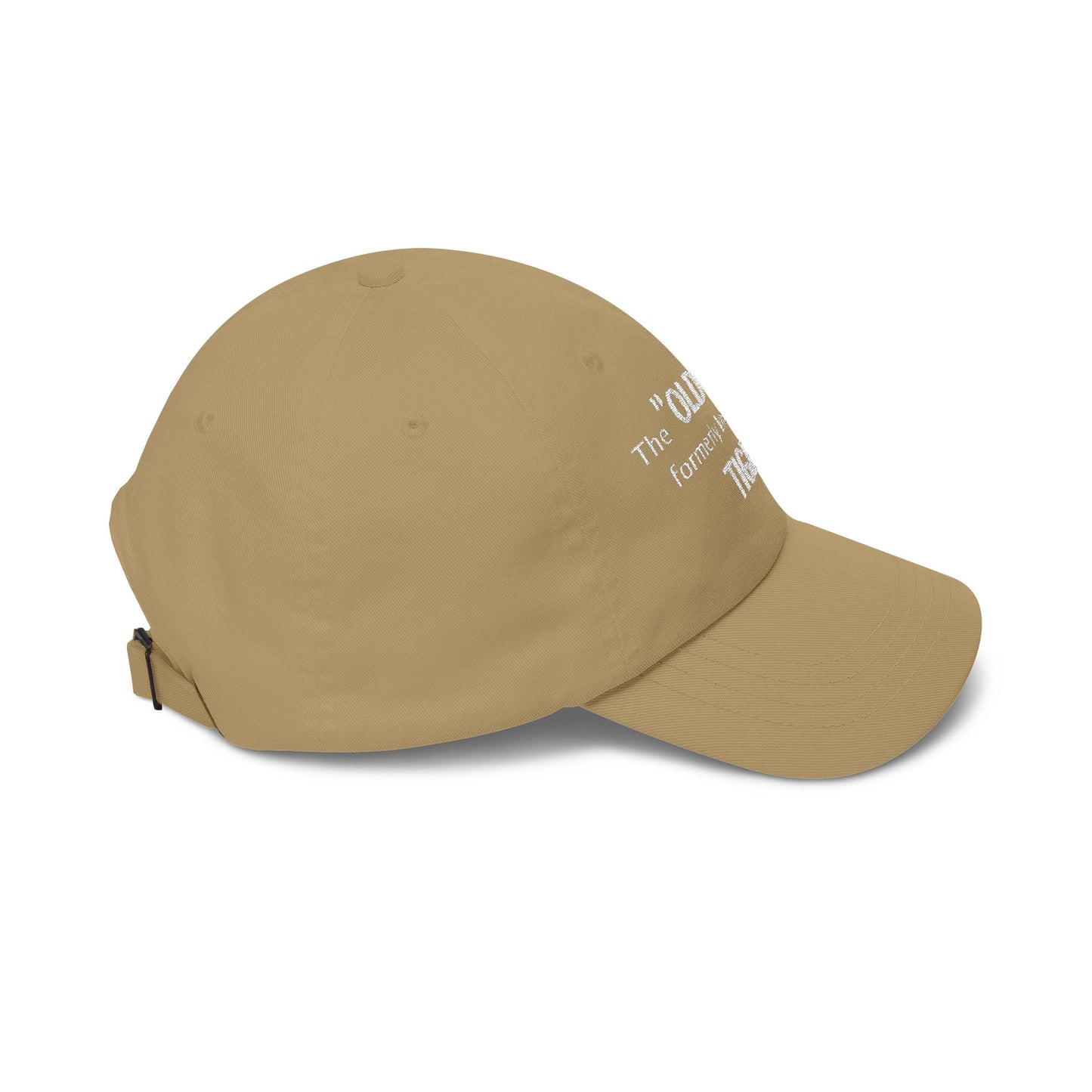 Embroidered Classic Dad Cap - The "Old Lady" formerly known as a Tiger -white font - designed by Lynn Salem Creates