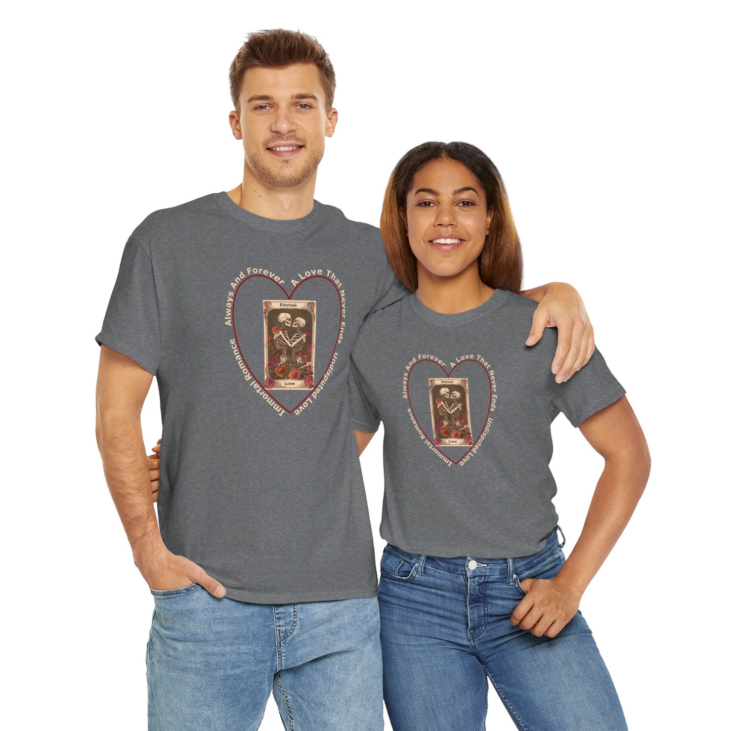 T-Shirt-Unisex Heavy Cotton - Eternal Love 2 by Lynn Salem Creates