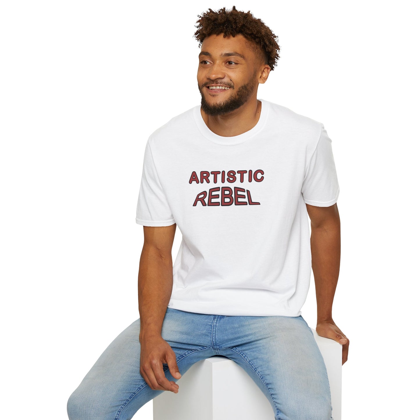 T-Shirt - Unisex Softstyle - Artistic Rebel by Lynn Salem Creates