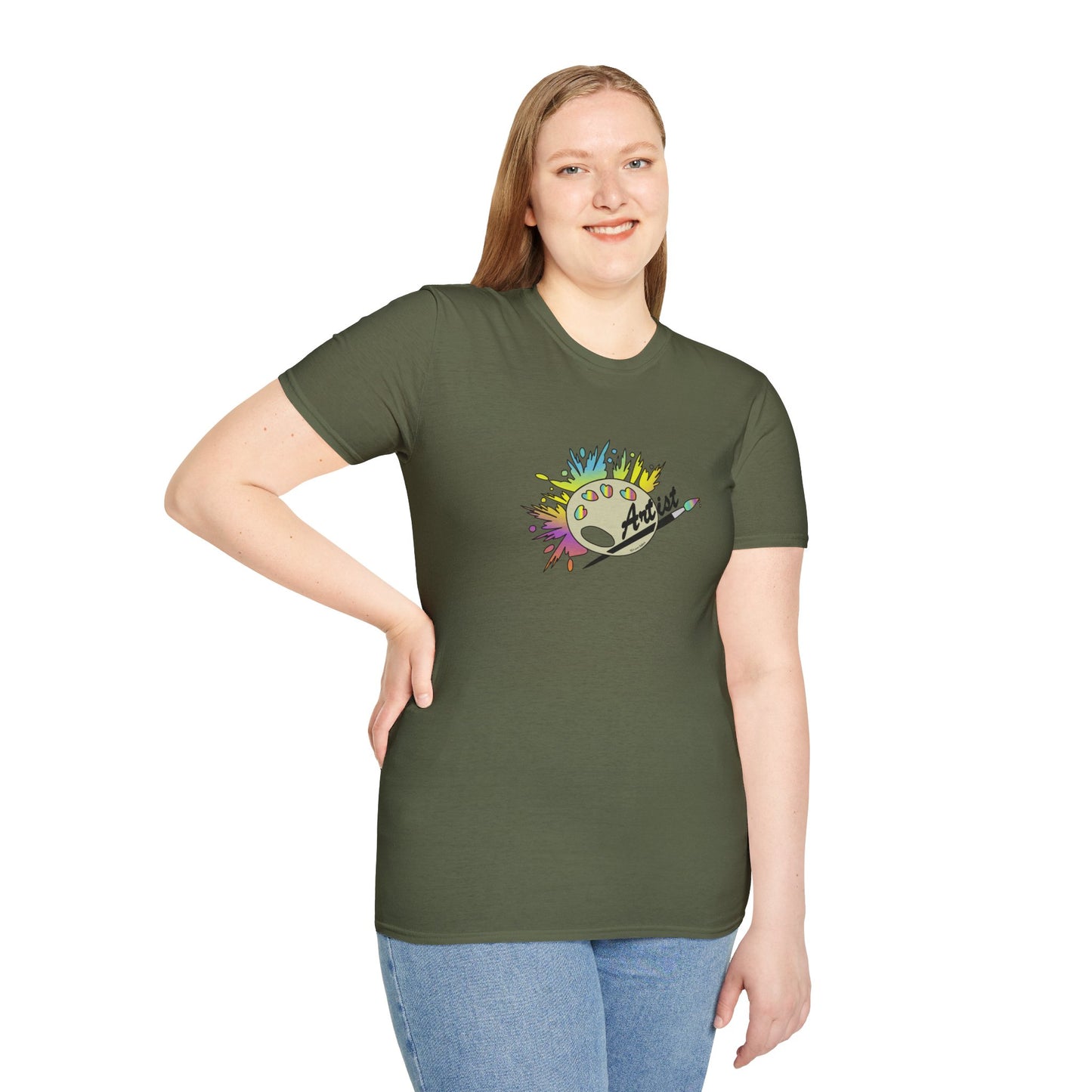 T-Shirt - Unisex Softstyle - Paint, Palette, Brush