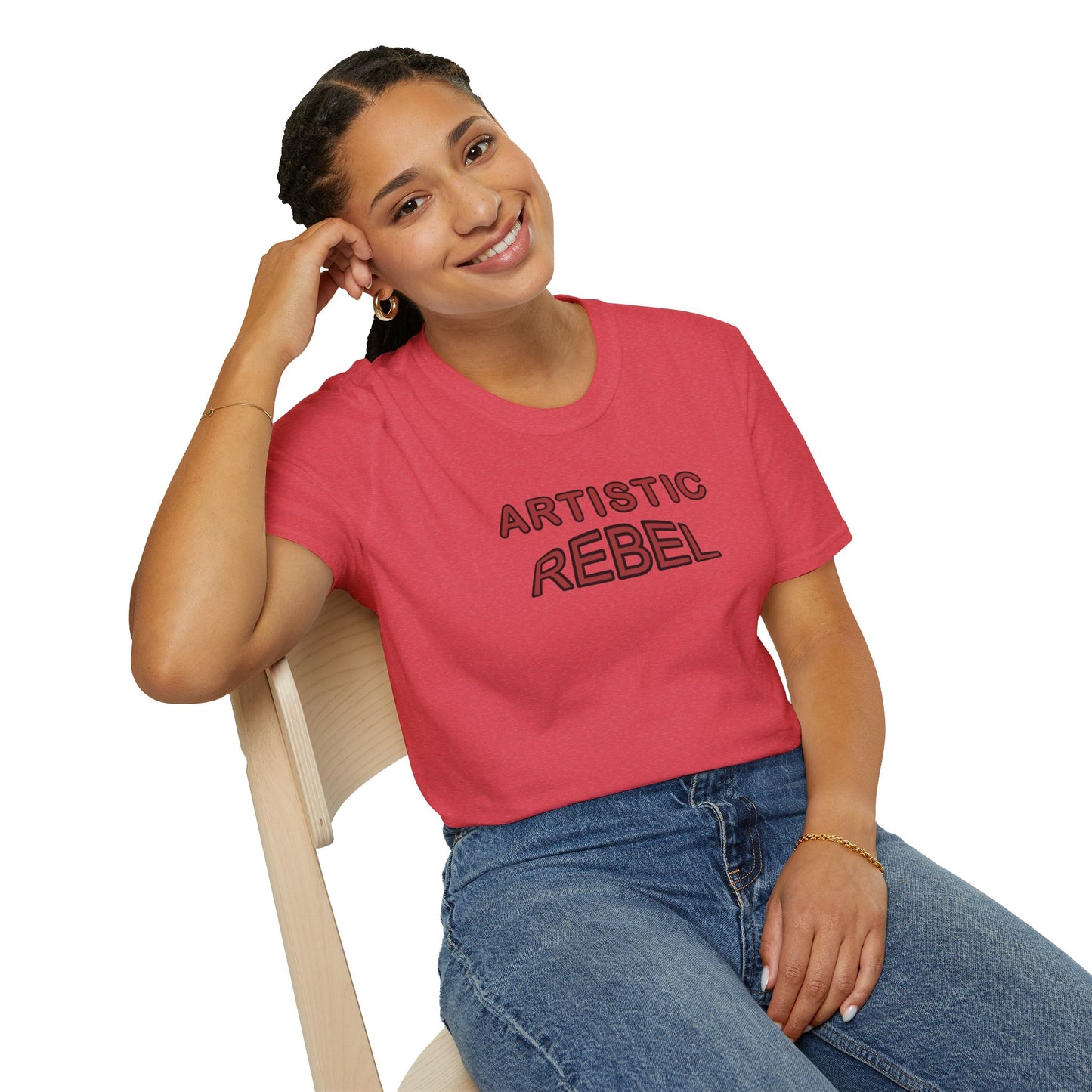 T-Shirt - Unisex Softstyle - Artistic Rebel by Lynn Salem Creates