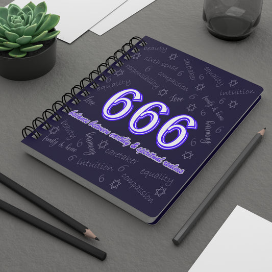 Angel-Spiritual Number 666 Journal by Lynn Salem Creates