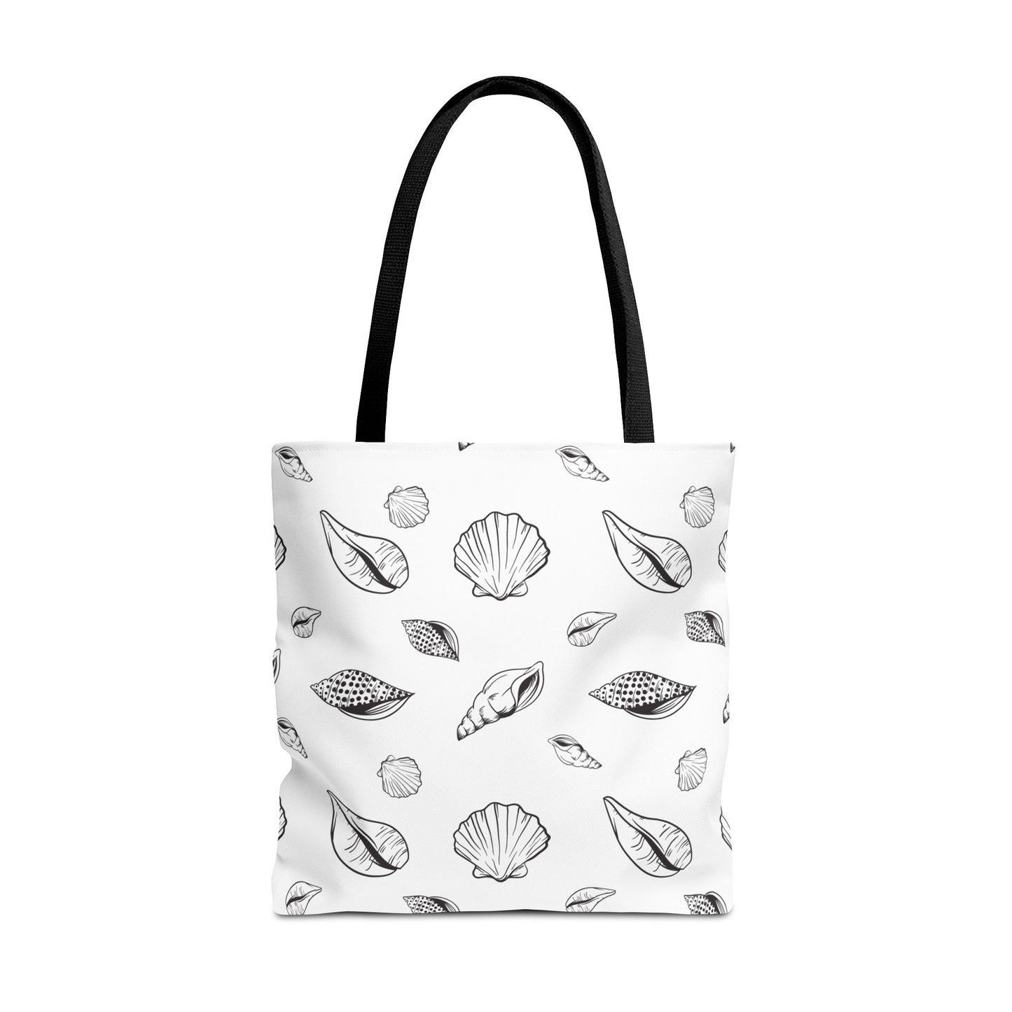 Tote Bag - White Sea Shell Design by Lynn Salem Creates